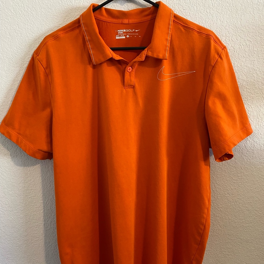 Nike golf Men’s golf polo, XL, orange